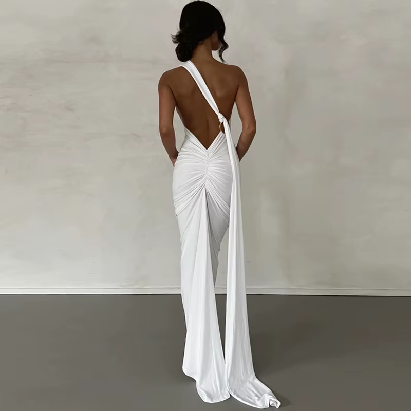 Cocktail Backless Maxi Dress
