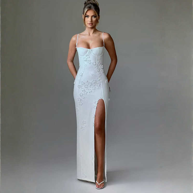 Flower Spaghetti Maxi Dress