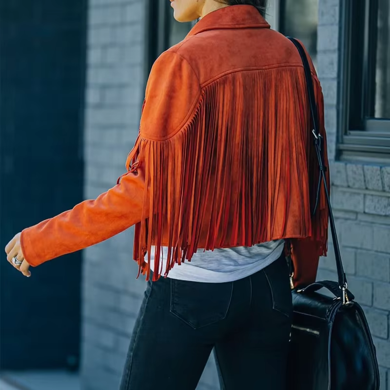 Western Jacket With Fringes