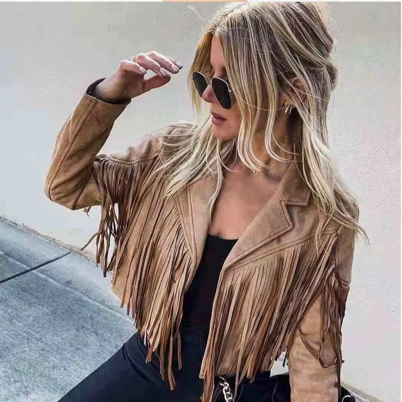 Western Jacket With Fringes