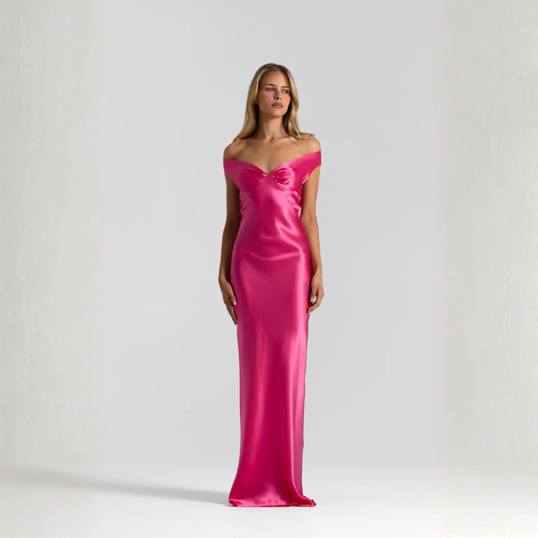 Velouré Noir Maxi Dress