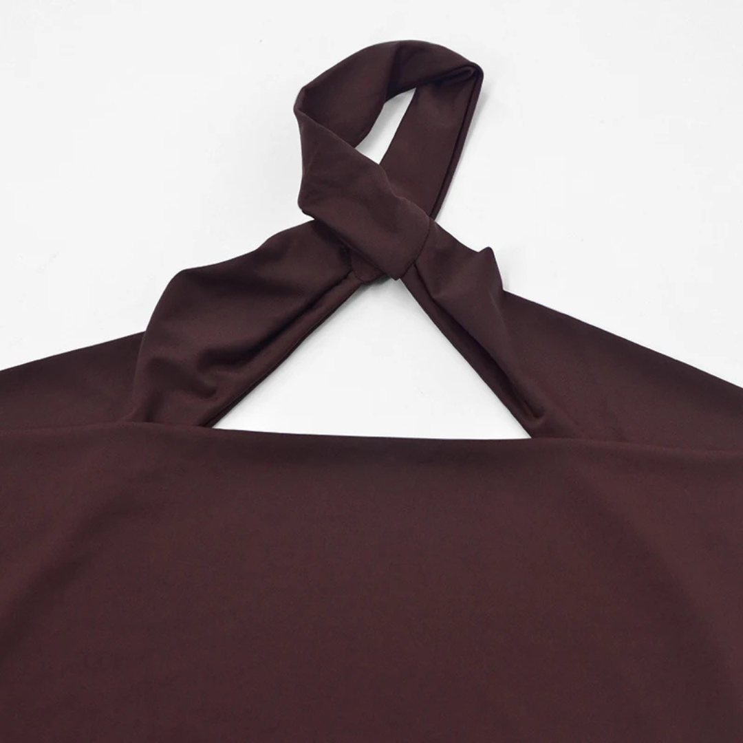 Women’s V-Neck Backless Bodycon Mini Dress