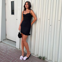 Ruffle Hem Mini Dress