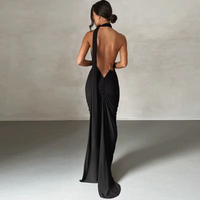 Cocktail Backless Maxi Dress