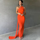 Cocktail Backless Maxi Dress