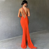 Cocktail Backless Maxi Dress
