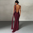 Cocktail Backless Maxi Dress