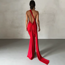 Cocktail Backless Maxi Dress