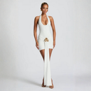 Halter Draped Mini Dress