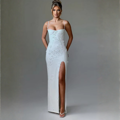 Flower Spaghetti Maxi Dress