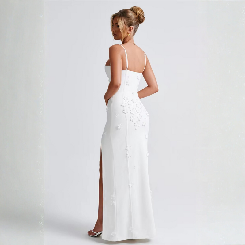 Flower Spaghetti Maxi Dress