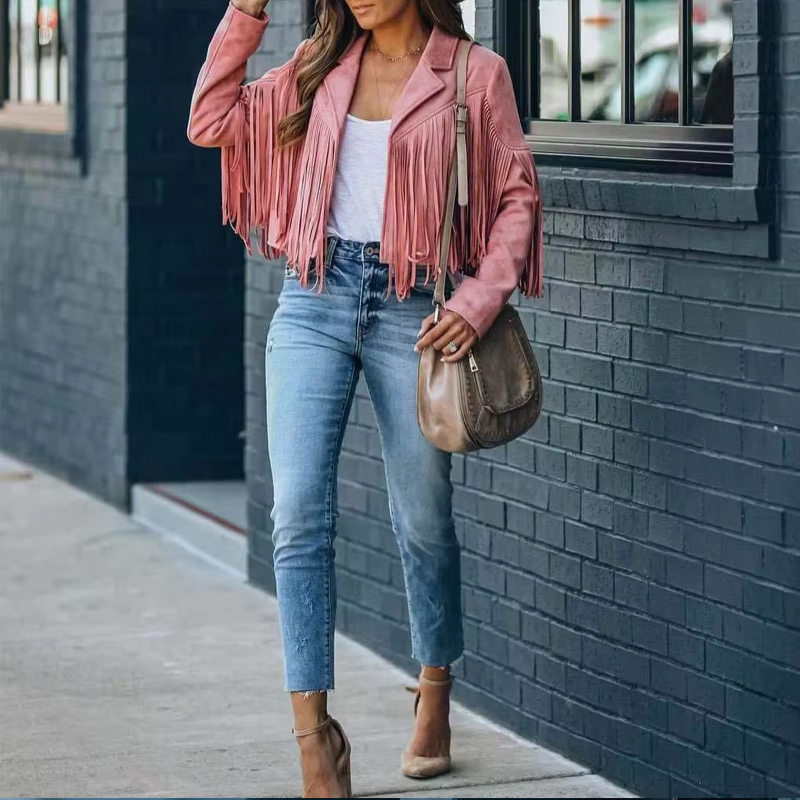 Western Jacket With Fringes