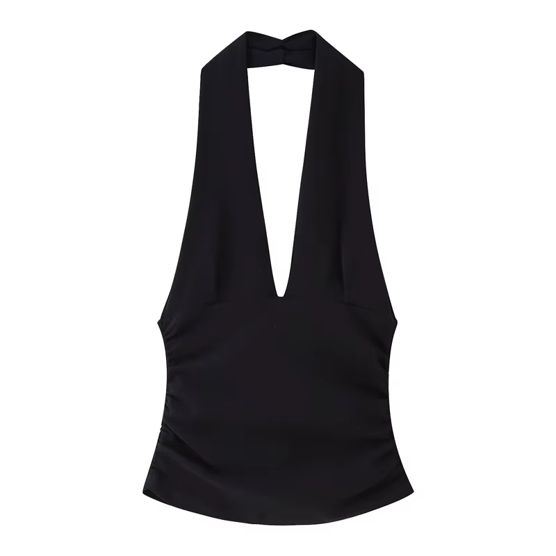 V-Neck Halter Top