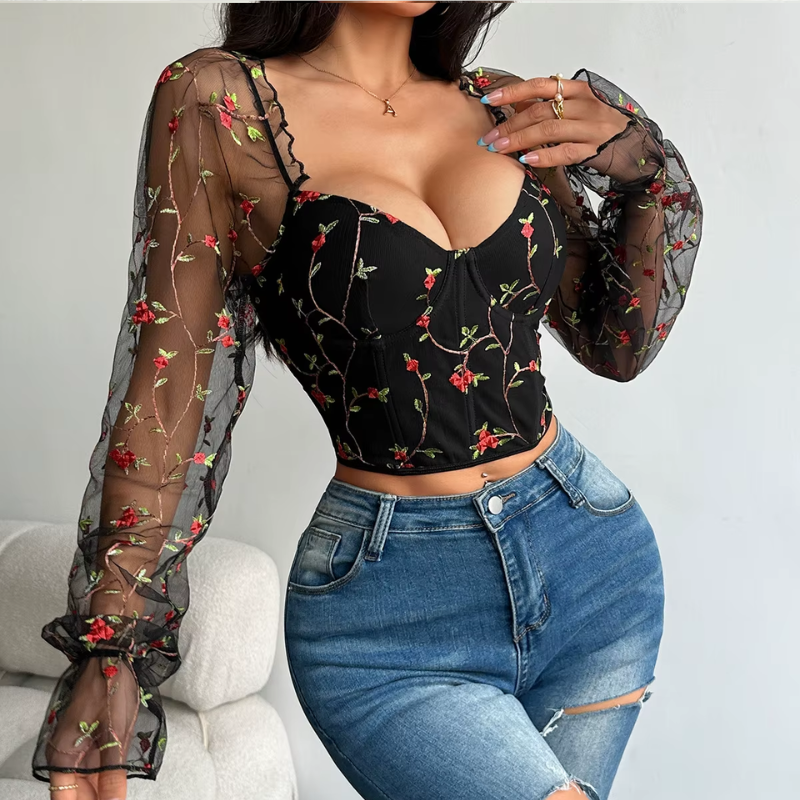 Alice Floral Long Sleeve Top