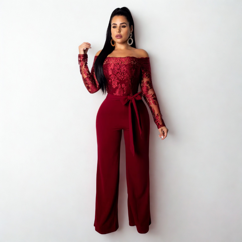 Sweet Chic Off-Shoulder Jumpsuit