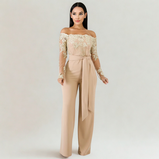 Sweet Chic Off-Shoulder Jumpsuit