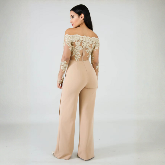 Sweet Chic Off-Shoulder Jumpsuit