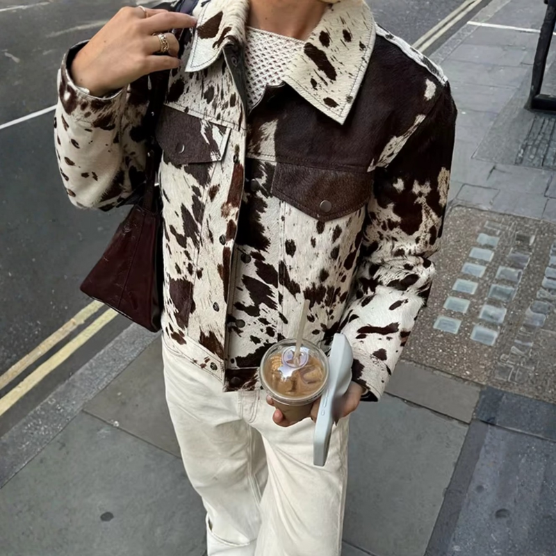 Cow Print Jacket
