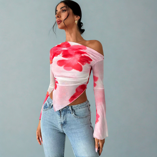 Floral Off The Shoulder Top