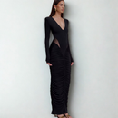 Low Cut Maxi Dress