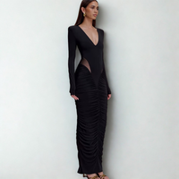 Low Cut Maxi Dress