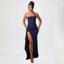 Strapless High Slit Dress