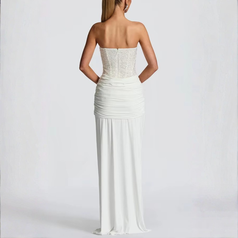 Sequin Strapless Maxi Dress