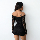 Mini Black Lace Dress