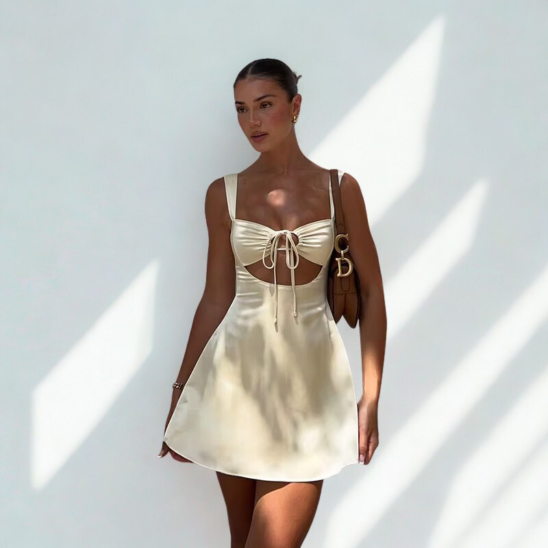 Silky Salice Mini Dress