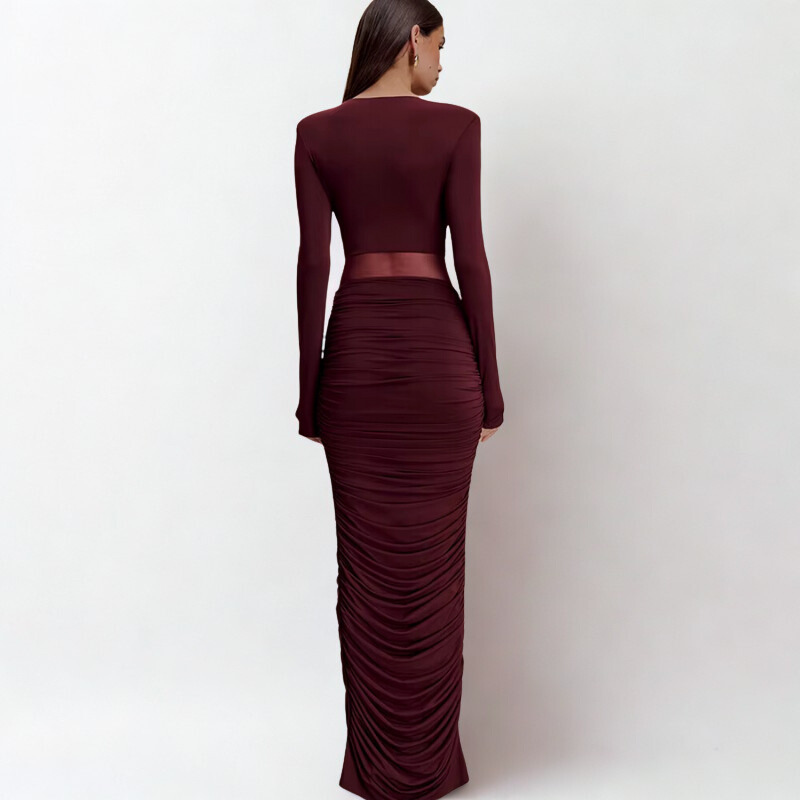 Low Cut Maxi Dress