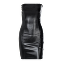 Womens Leather Hip Skirt Dress