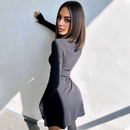 V Neck Long Sleeve Slim Dress