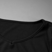 V Neck Long Sleeve Slim Dress