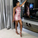Reflective Mini Dress