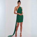 Alluring Backless Mini Dress