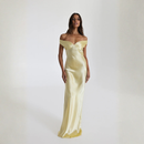 Velouré Noir Maxi Dress