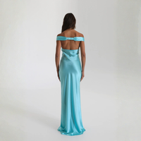 Velouré Noir Maxi Dress