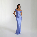 Velouré Noir Maxi Dress