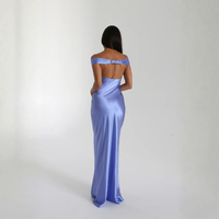 Velouré Noir Maxi Dress