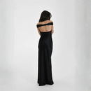 Velouré Noir Maxi Dress