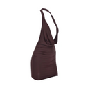 Women’s V-Neck Backless Bodycon Mini Dress