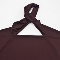 Women’s V-Neck Backless Bodycon Mini Dress